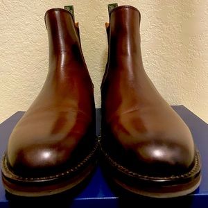 RALPH LAUREN BROWN CHELSEA BOOTS